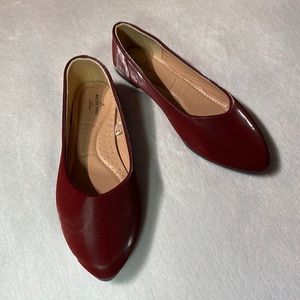 Shiny Red Ballet Flats